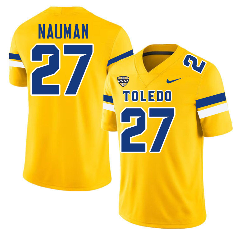 Dane Nauman Toledo Jersey,Toledo Rockets College Football Jersey Youth College-Gold